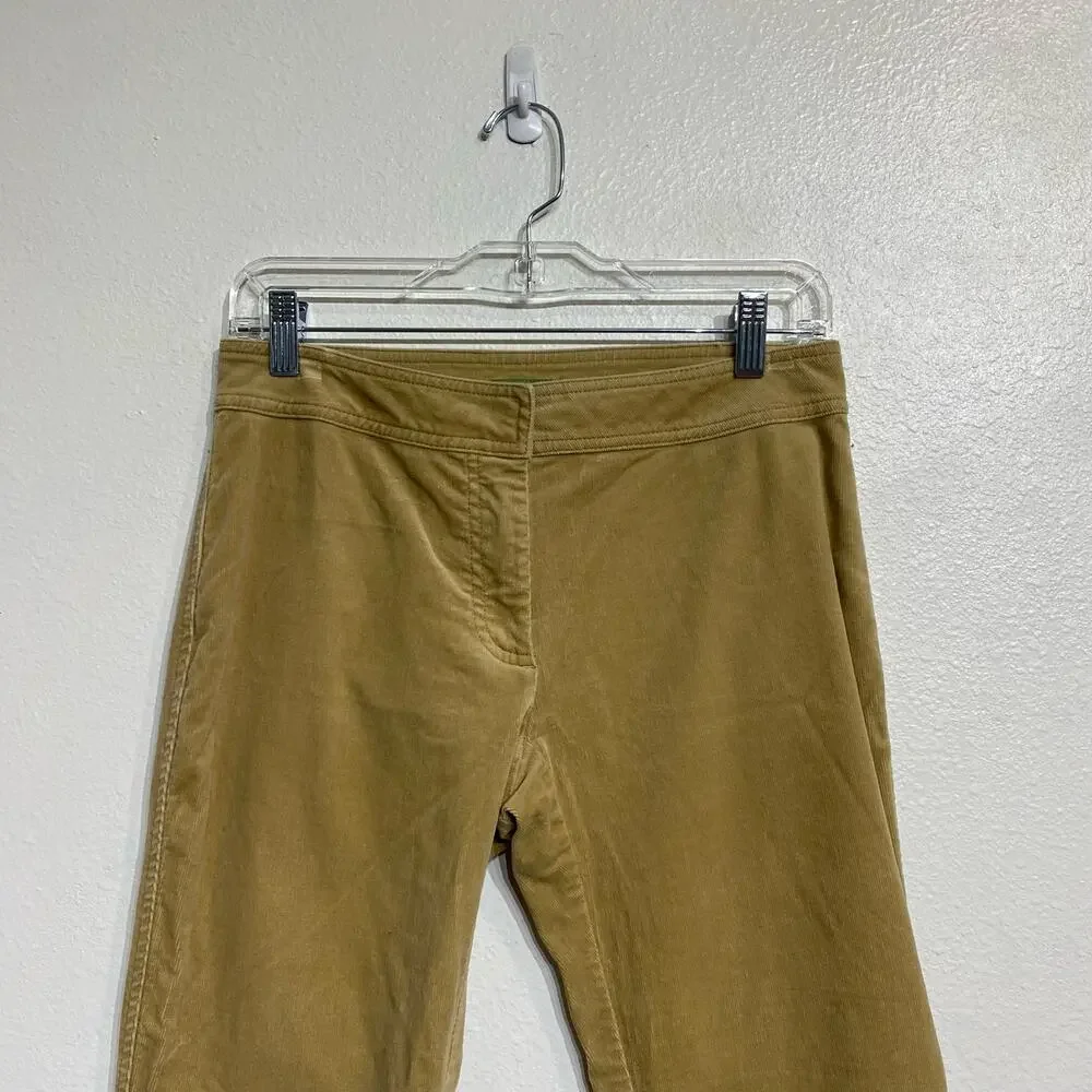J.Crew Tan Corduroy Bootcut Pants Mid Rise Stretch Sz 6P